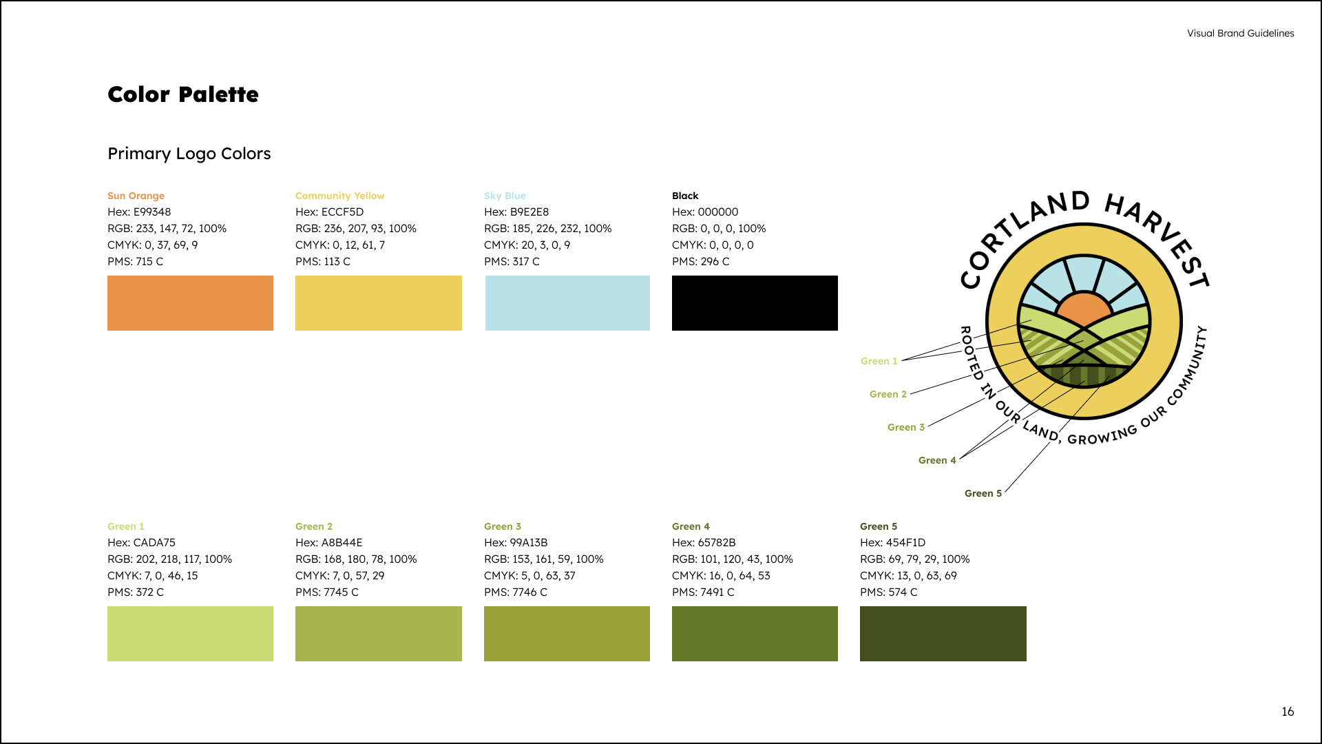 Brand logo color guide
